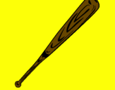 Desenho Bastão de basebol pintado por lucas