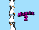 Desenho Madagascar 2 Pingüinos pintado por lucas  f