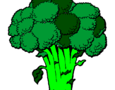 Desenho Brócolos pintado por patricia