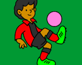Desenho Futebol pintado por Ronaldinho gaucho