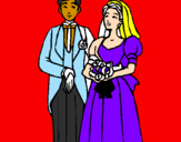 Desenho Marido e esposa III pintado por sara