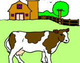 Desenho Vaca a pastar pintado por de  gabriel