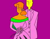 Desenho Marido e esposa II pintado por beatriz gonçalvez batista