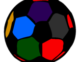 Desenho Bola de futebol pintado por antonio