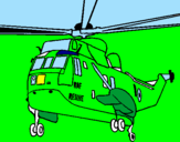 Desenho Helicoptero de resgate pintado por sofia s