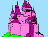Desenho Castelo medieval pintado por Rayane