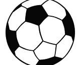 Desenho Bola de futebol II pintado por Rô