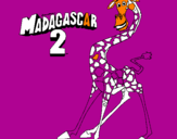 Desenho Madagascar 2 Melman pintado por lucas1