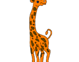 Desenho Girafa pintado por Pooh