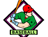 Desenho Logo de basebol pintado por carolina  serrano
