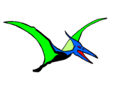 Desenho Pterodáctilo pintado por SAUAN