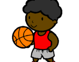 Desenho Jogador de basquete pintado por eu