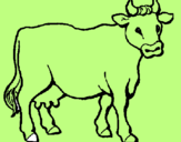 Desenho Vaca pintado por anónimo