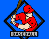 Desenho Logo de basebol pintado por arthur