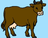 Desenho Vaca pintado por cooda