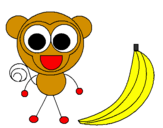Desenho Macaco 2 pintado por mateus