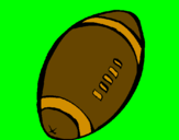 Desenho Bola de futebol americano pintado por tiago