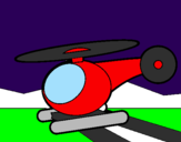 Desenho Helicoptero pequeno pintado por Gustavo