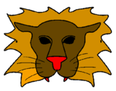 Desenho Leão pintado por Fabián