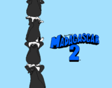 Desenho Madagascar 2 Pingüinos pintado por Giovanna