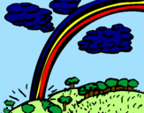 Desenho Arco-íris pintado por lavinia