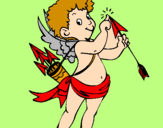 Desenho Cupido  pintado por camila