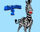 Desenho Madagascar 2 Marty pintado por Starsky 
