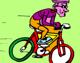 Desenho Ciclismo pintado por polyanna