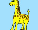 Desenho Girafa pintado por mariana
