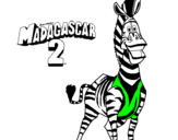 Desenho Madagascar 2 Marty pintado por pblo