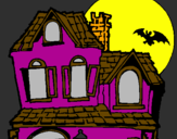 Desenho Casa do mistério pintado por Lipe