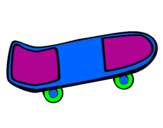 Desenho Skate pintado por joao pedro