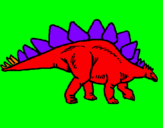 Desenho Stegossaurus pintado por RICARDINHO