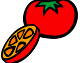 Desenho Tomate pintado por shiena