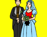 Desenho Marido e esposa III pintado por  vitória