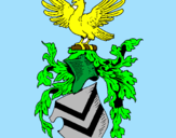 Desenho Escudo de armas e águia pintado por lucas