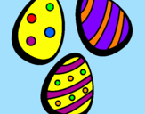 Desenho Ovos de páscoa IV pintado por joão ricardo c f