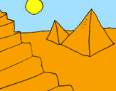 Desenho Pirâmides pintado por pedro