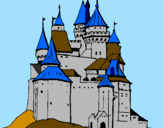 Desenho Castelo medieval pintado por Lalapou