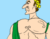 Desenho Julio César pintado por francisco tedd