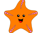 Desenho Estrela do mar pintado por feliz