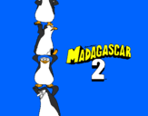 Desenho Madagascar 2 Pingüinos pintado por Mariana