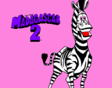 Desenho Madagascar 2 Marty pintado por elinton