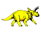 Desenho Tricerátopo pintado por enrique