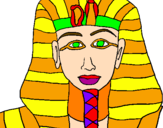 Desenho Tutankamon pintado por DU VOO-DU TATTOO - USA