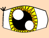 Desenho Olho pintado por sol