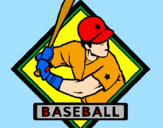 Desenho Logo de basebol pintado por nathan