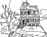 Desenho Casa encantada pintado por ana