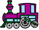 Desenho Comboio pintado por iolanda