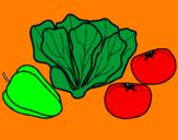 Desenho Verduras pintado por gigi